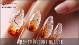 when to discontinue use