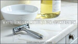 white vinegar mixture for disinfection