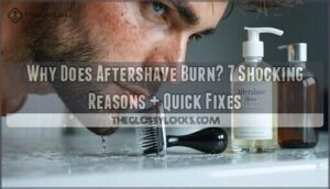 why does aftershave burn
