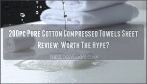 200pc pure cotton compressed towels sheet review
