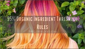 95% organic ingredient threshold rules