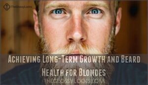 achieving long-term growth and beard health for blondes