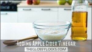 adding apple cider vinegar