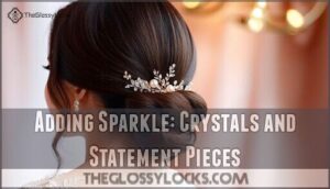 adding sparkle: crystals and statement pieces