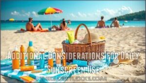additional considerations for daily sunscreen use