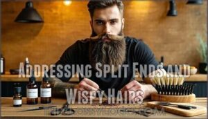 addressing split ends and wispy hairs