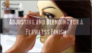 adjusting and blending for a flawless finish