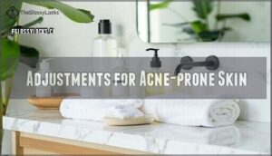 adjustments for acne-prone skin