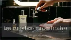 application techniques for each type