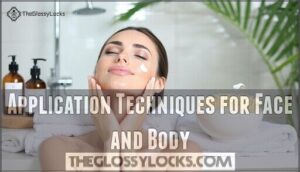 application techniques for face and body