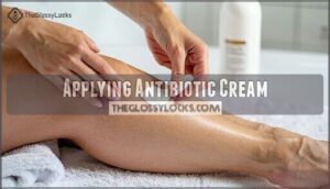applying antibiotic cream
