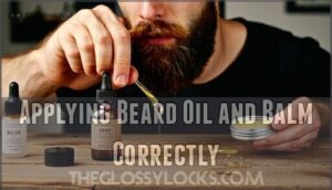 applying beard oil and balm correctly