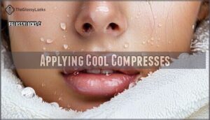 applying cool compresses
