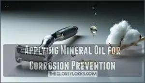 applying mineral oil for corrosion prevention applying mineral oil for corrosion prevention