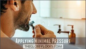 applying minimal pressure