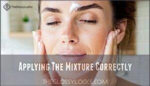 applying the mixture correctly