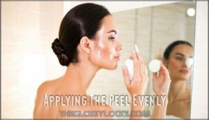 applying the peel evenly