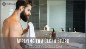 applying to a clean beard