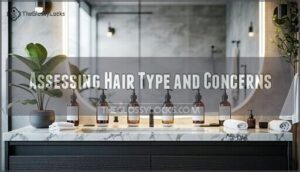 assessing hair type and concerns