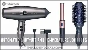 automatic shut-off and temperature controls