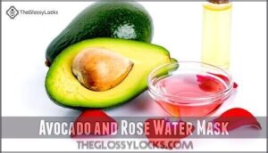 avocado and rose water mask