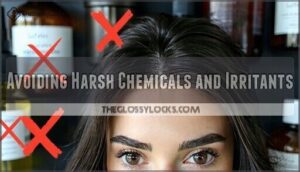 avoiding harsh chemicals and irritants
