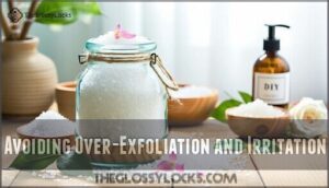 avoiding over-exfoliation and irritation