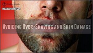 avoiding over-shaving and skin damage