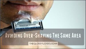avoiding over-shaving the same area