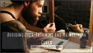 avoiding over-trimming and maintaining curls avoiding over-trimming and maintaining curls