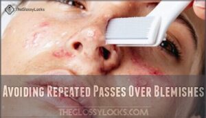 avoiding repeated passes over blemishes