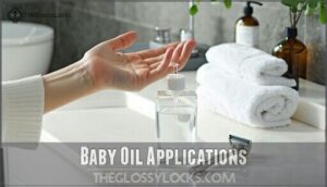 baby oil applications