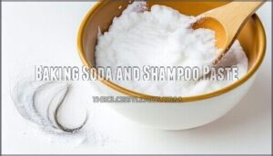 baking soda and shampoo paste