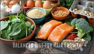 balanced diet for hair growth