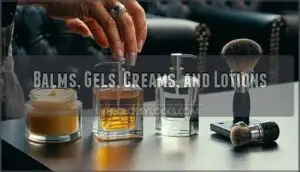 balms, gels, creams, and lotions