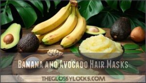 banana and avocado hair masks