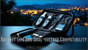 battery life and dual-voltage compatibility