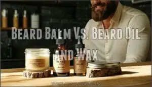 beard balm vs. beard oil and wax