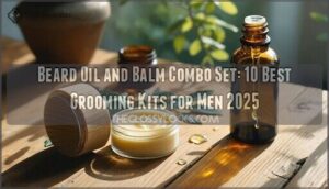 beard oil and balm combo set