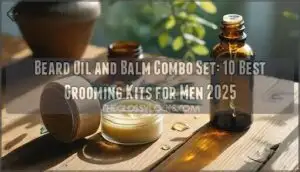 beard oil and balm combo set