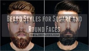beard styles for square and round faces