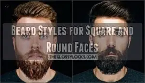 beard styles for square and round faces
