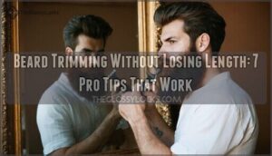 beard trimming without losing length
