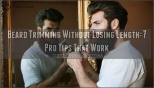 beard trimming without losing length