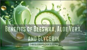benefits of beeswax, aloe vera, and glycerin
