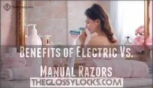 benefits of electric vs. manual razors