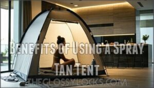 benefits of using a spray tan tent