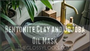 bentonite clay and jojoba oil mask