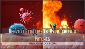 benzoyl peroxide vs. hydrocolloid patches