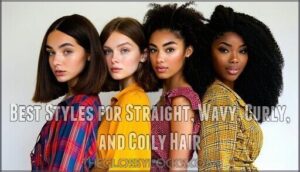 best styles for straight, wavy, curly, and coily hair